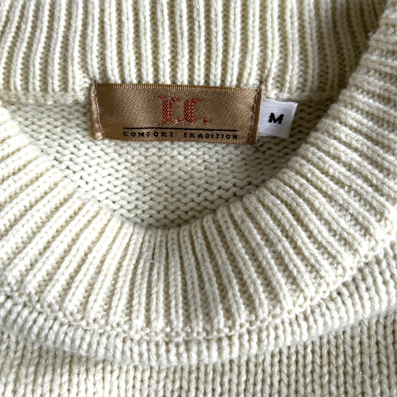 Men’s Medium Sweater F.C. Comfort Tradition Grandpa 80s Neutral Pattern - Picture 6 of 7